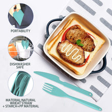 Reusable Travel Utensils Set with Case, 8 Pcs Plastic Cutlery Fork Spoon Set for Camping, Picnic, Office or Daily Use, 4 Large & 4 Regular - Brands For Less USA