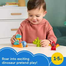 Fisher-Price Little People Friendly Dinosaur Figure Pack Toddler Toy, 4 Pieces for Pretend Play