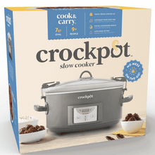 Crock-Pot® Programmable 7-Quart Cook and Carry Slow Cooker, Grey