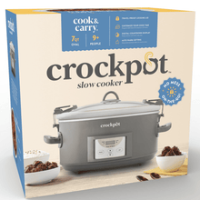 Crock-Pot® Programmable 7-Quart Cook and Carry Slow Cooker, Grey