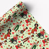 Mah Melanin Santa's List Premium Wrapping Paper, 4 pk.