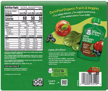 Gerber Organic 2nd Foods Pouch Variety Pack, 3.5 oz., 18 ct.