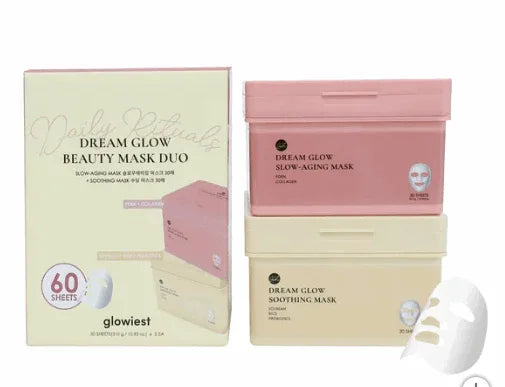 glowiest Dream Glow Daily Rituals Beauty Face Mask Set, 60-count ...