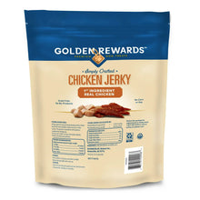 Golden Rewards chicken jerky dog treats pouch made with real chicken grain free no corn or soy