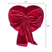 Heart-Shaped Decorative Pillow, Red, 14", Valentine's Day by Way To Celebrate