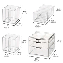 iDESIGN 4-piece Cosmetic Organizer Set