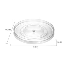 iDesign 2-Piece 11" Clear Turntable Lazy Susan Organizers