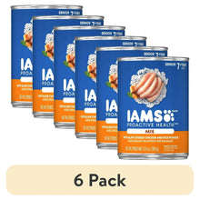 (6 pack) Iams Proactive Health Senior Soft Wet Dog Food Pate With Slow Cooked Chicken & Rice, 13 Oz Can - Brands For Less USA