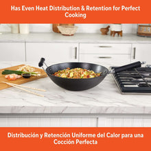 IMUSA 14in Light Cast Iron Preseasoned Wok with Cool Touch Handles