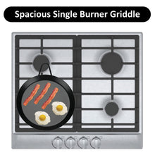 Brentwood Carbon Steel Nonstick Round Comal Griddle for Single Burner (9.5 In.)