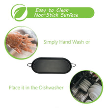 Brentwood Carbon Steel Nonstick Comal Griddle for Double Burner, 18 In. x 8.5 In.