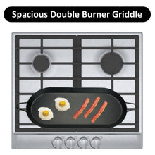 Brentwood Carbon Steel Nonstick Comal Griddle for Double Burner, 18 In. x 8.5 In.