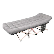 Heavy Duty Folding Camping Cot, Double Layer Oxford, with Mattress, Pillow, and Pump, Portable for Adults and Kids, Travel, Beach, Camping