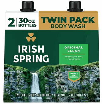 Irish Spring Body Wash for Men, Original Clean, 30 fl. oz., 2 pk.
