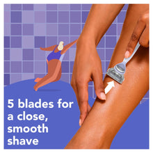 joy lavender razor for women, shave kit with 1 handle + 3 razor blade refills, includes shower holder