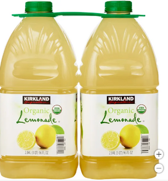 Kirkland Signature, Organic Lemonade, 96 fl oz, 2-Count