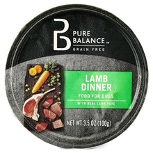 (8 pack) Pure Balance Lamb Flavor Pate Wet Dog Food Grain-Free 3.5oz Cup - Brands For Less USA