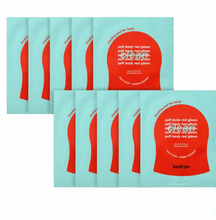 laundryou Soft Body Red Glove Clean, 10-pack