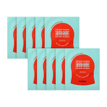 Guante rojo suave para limpieza de lavandería, paquete de 10