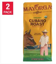 Mayorga Café Cubano Roast, USDA Organic, Dark Roast, Whole Bean Coffee, 2lb, 2-pack