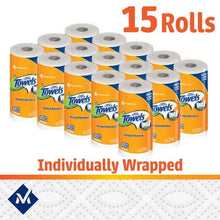 Brands For Less USA super premium paper towels bulk 15 rolls individually wrapped for strong absorbency