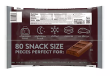 HERSHEY'S Milk Chocolate Bars, Snack Size, 80 pcs.