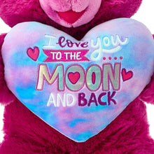 Large Sweetheart To the Moon and Back Teddy Bear Plush, Pink, 21", Valentine's Day by Way To Celebrate - Brands For Less USA
