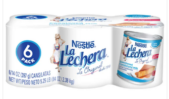 Nestle La Lechera, Sweetened Condensed Milk, 14 oz, 6-Count