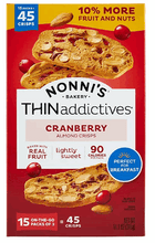 Nonni's THINaddictives Cranberry Almond Crisps 15 pk.