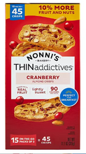Nonni's THINaddictives Cranberry Almond Crisps 15 pk.