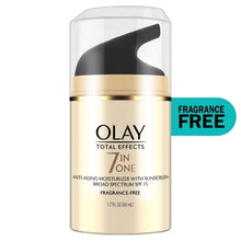 Olay Total Effects face moisturizer SPF 15 fragrance-free anti-aging cream with broad spectrum sunscreen