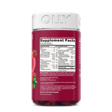 OLLY women’s multivitamin gummies supplement facts label on a red bottle from Brands For Less USA