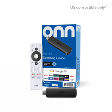 onn Full HD Streaming Device, Google TV - Fast Streaming, 8GB Storage, 1.5GB RAM, Remote with Voice Control - Brands For Less USA