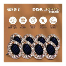 owellSolarMosaicDiskLightsTan_8pk.5 - Brands For Less USA