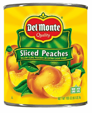 Del Monte Lite Sliced Peaches 105 oz.
