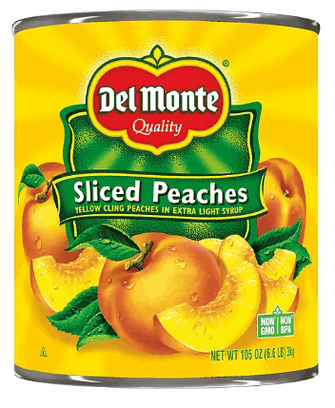 Del Monte Lite Sliced Peaches 105 oz.