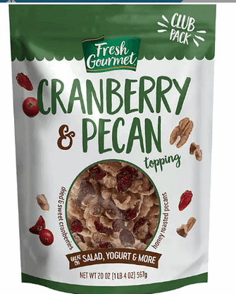 Fresh Gourmet Topping, Cranberry & Pecan, 20 oz.