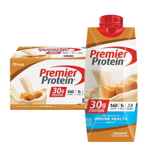 Premier Protein caramel shake 15 pack with 30 grams protein and 160 calories each