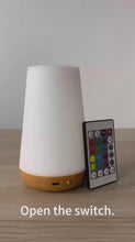 Onekawa Night Light,Dimmable Touch Table Lamp with 5 Brightness and 7 Colors,Night-Lights suitable for Nursery & Bathroom & Bedroom,White