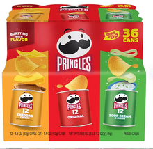 Pringles Grab N’ Go Variety Pack Chips, 36 pk.