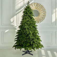 Fraser Hill Farm Green Plastic 360 Degree Rotating Artificial Christmas Tree Stands, for Trees up to 7.5' Tall and up to 26" in Diameter