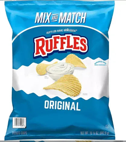 Ruffles Original Potato Chips,15.625 oz.– Brands For Less USA