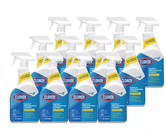 Clorox Anywhere Daily Disinfectant & Sanitizing Spray 32 fl. oz., 12 ct.