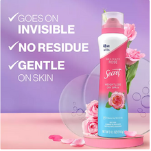 Secret Dry Spray Women's Antiperspirant Deodorant, Vanilla, Wild Rose & Waterlily, 4.1 oz., 3 pk.
