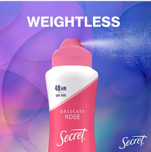 Secret Dry Spray Women's Antiperspirant Deodorant, Vanilla, Wild Rose & Waterlily, 4.1 oz., 3 pk.