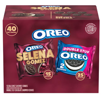 Selena Gomez & OREO Double Stuf Cookies Variety Pack, 1.02 oz., 40 pk.
