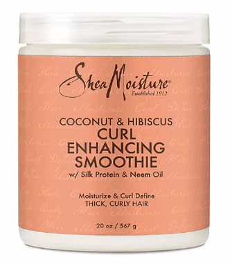 Shea Moisture Curl Enhancing Smoothie Hair Cream, Coconut and Hibiscus, 20 oz.