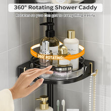 shuangqing360_RotatingCornerShowerCaddyTensionPoleOrganizer-4-TierAdjustableRustproofMetalPole_PlasticShelveswithSafetyGuardrail_...2 - Brands For Less USA