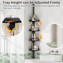 shuangqing360_RotatingCornerShowerCaddyTensionPoleOrganizer-4-TierAdjustableRustproofMetalPole_PlasticShelveswithSafetyGuardrail_...3 - Brands For Less USA