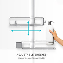 simplehumanAdjustableandExtendableShowerCaddyLarge_StainlessSteelandAnodizedAluminum3 - Brands For Less USA